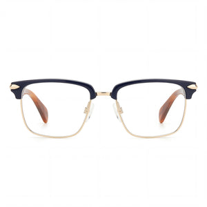 Rag & Bone RNB7038/G Rectangle Eyeglasses for Men — front view, Alloy Steel