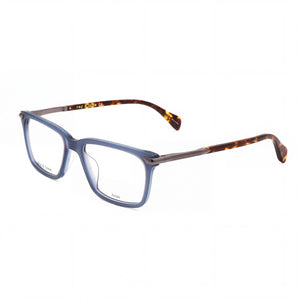 Rag & Bone RNB7043 Blue Rectangle Eyeglasses for Men, Acetate frame