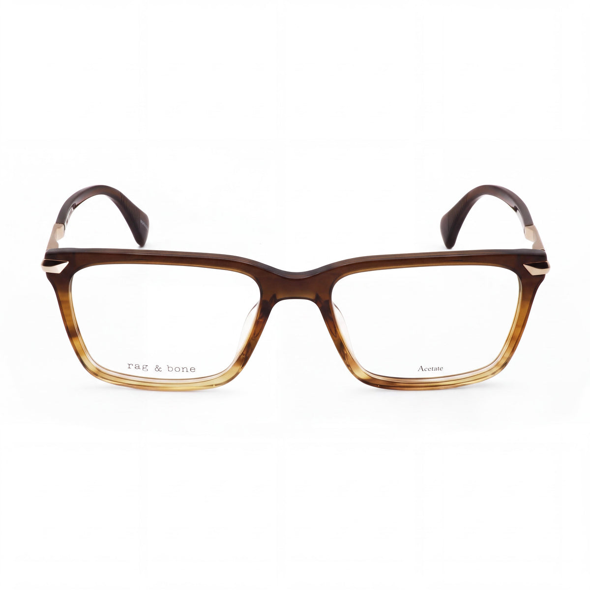 Gafas graduadas rectangulares para hombre Rag & Bone Rnb7043 en color marrón, 54mm, Photo 2