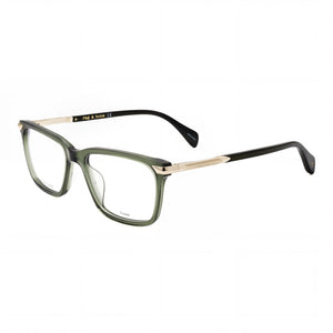 Rag & Bone RNB7043 Green Rectangle Eyeglasses for Men, Acetate frame