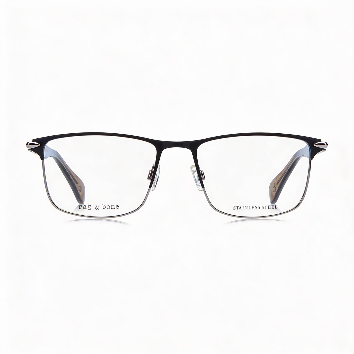 Gafas rectangulares grises Rag & Bone RNB7046 para hombre, Photo 2