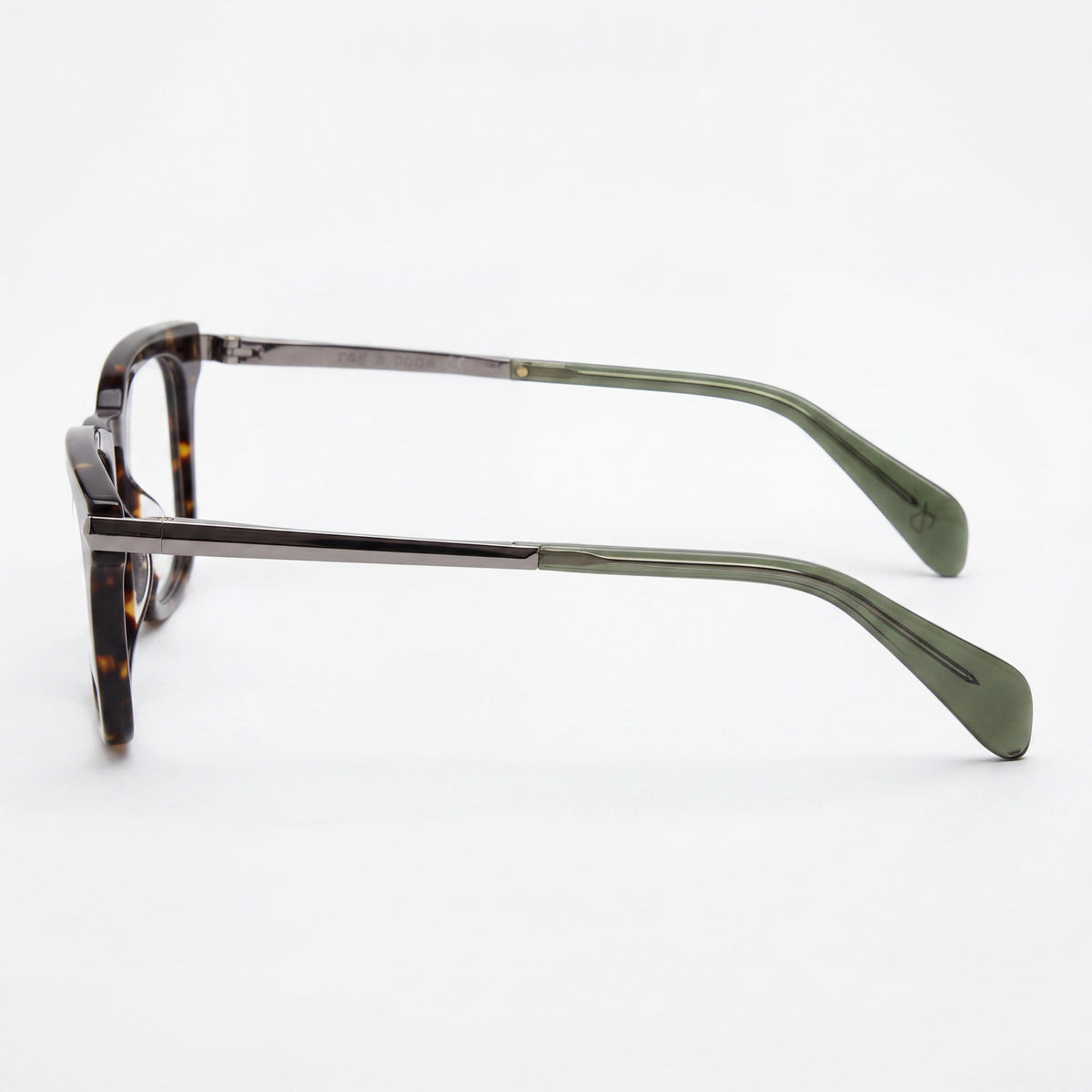 Rag & Bone Rnb7048 Havana Khaki Square Eyeglasses for Men, 48mm, Photo 2
