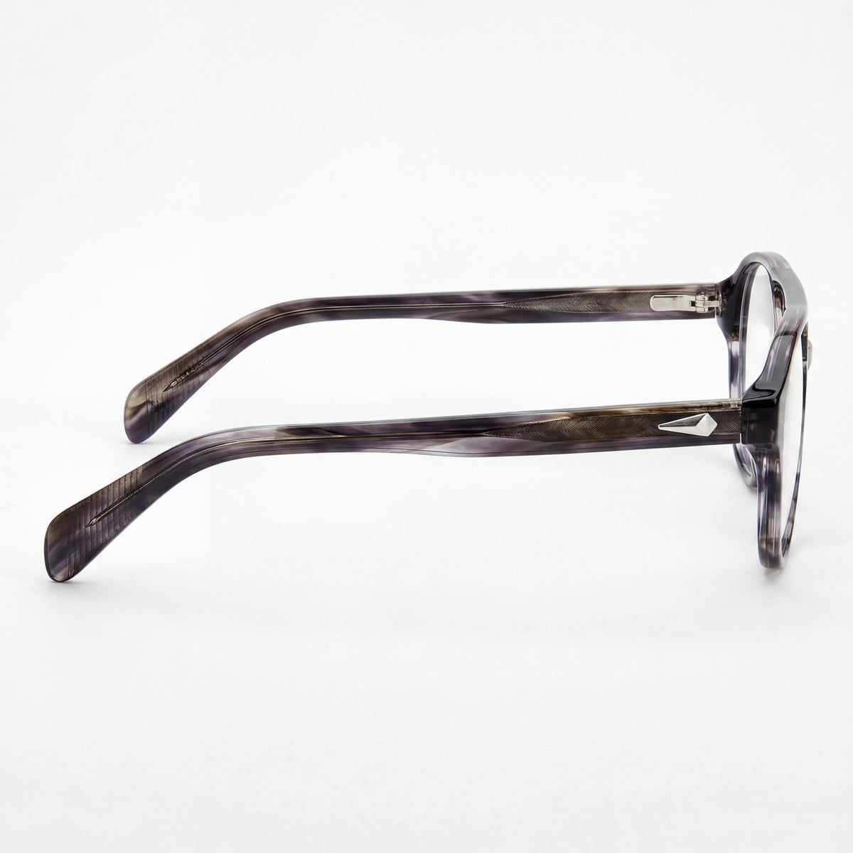 Rag & Bone Rnb7049/g Gray Round Eyeglasses for Women, Acetate 51mm, Photo 2