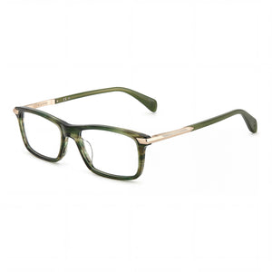 Rag & Bone Rnb7050 Green Rectangle Eyeglasses for Women, Acetate frame