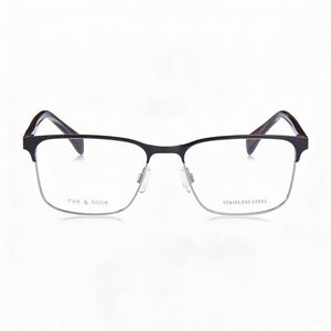 Rag & Bone Rnb7051/g Rectangle Eyeglasses for Men — front view, Alloy Steel