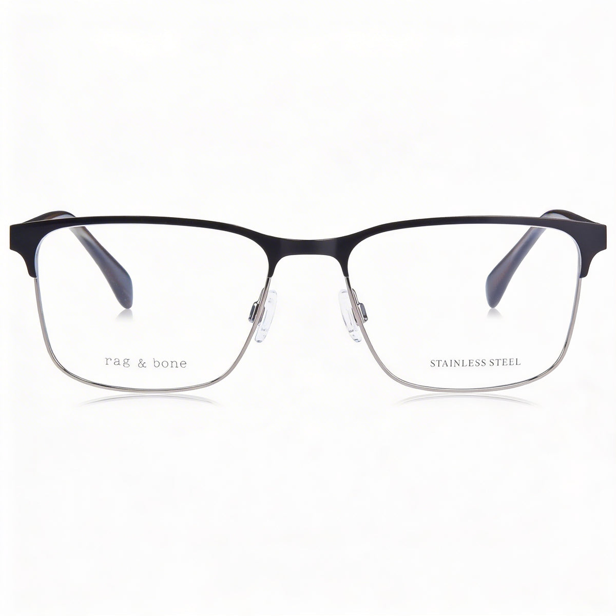 Rag & Bone Rnb7051/g Black Rectangle Eyeglasses for Men, 56mm, Photo 3