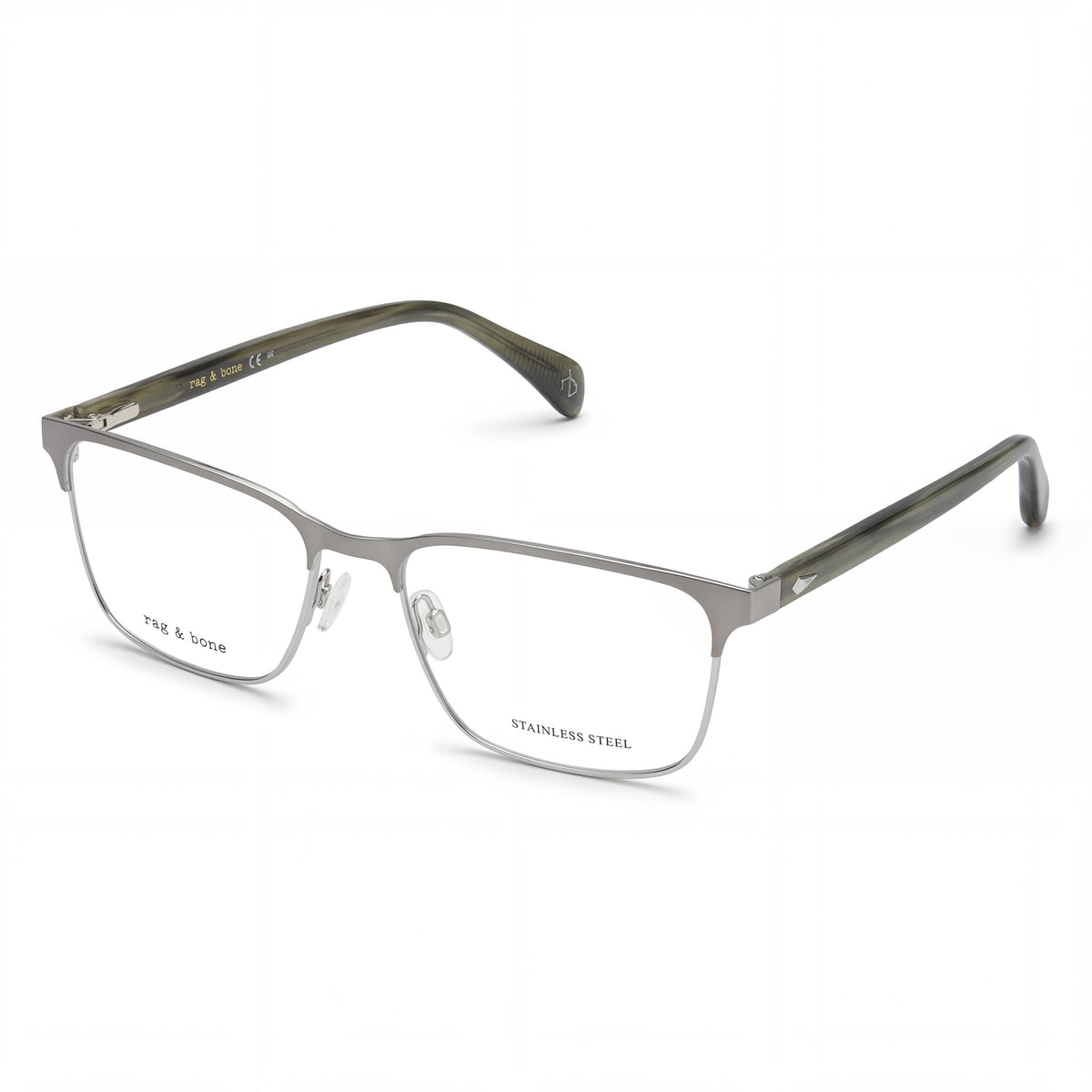 Gafas graduadas rectangulares para hombre Rag & Bone RNB7051/G negras, 54mm, Photo 1