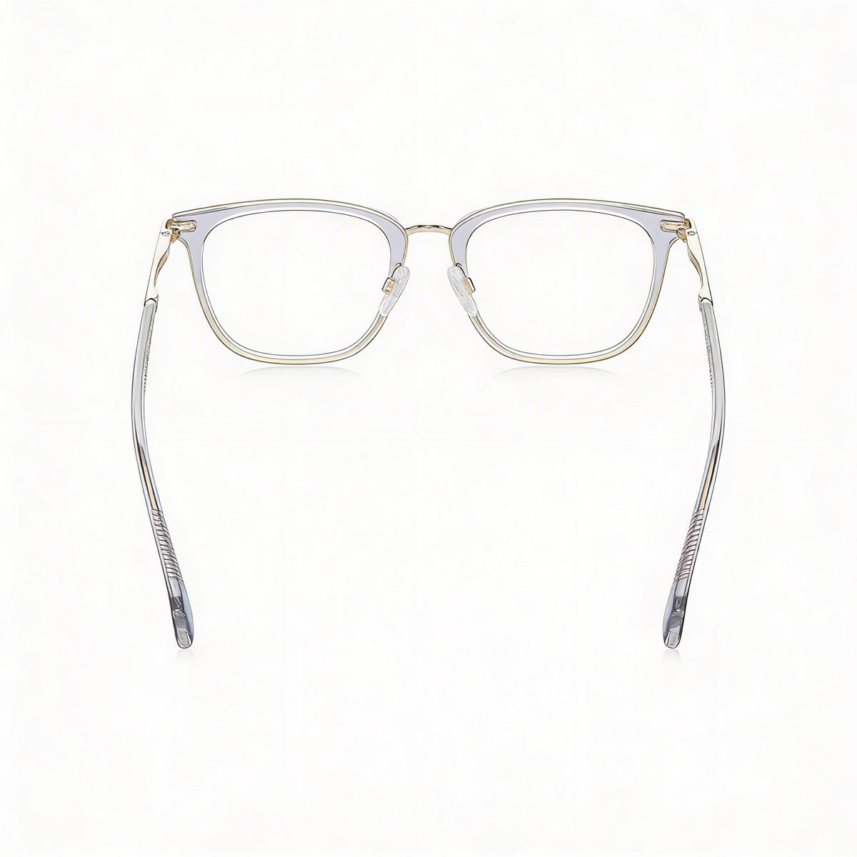 Rag & Bone Rnb8001 Grey Rectangle Eyeglasses for Men, Acetate 51mm, Photo 3