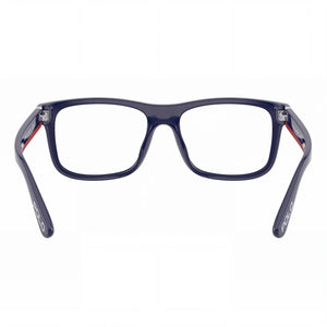 Ralph Lauren PH 2290U Rectangle Eyeglasses Men — side view, Blue Plastic temples