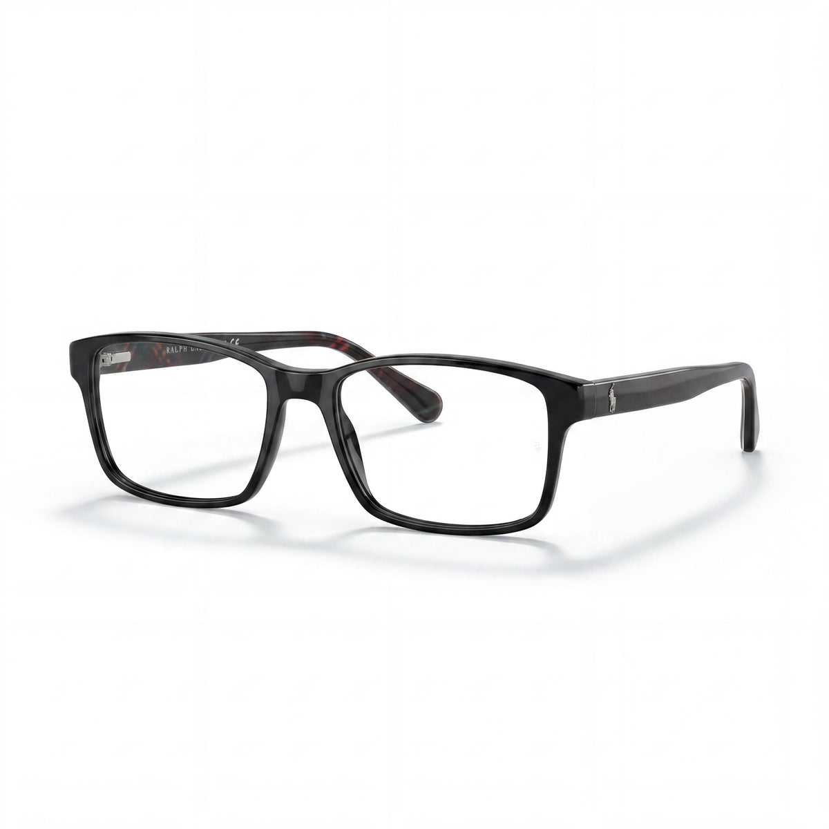 Ralph Lauren Ph2123 Shiny Black Rectangle Eyeglasses for Men, 56mm, Photo 1