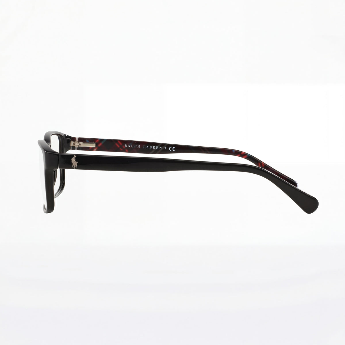 Ralph Lauren Ph2123 Shiny Black Rectangle Eyeglasses for Men, 56mm, Photo 3