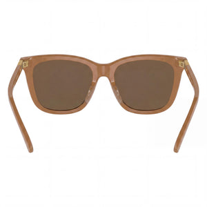 Ralph Lauren Ph4201u Square Sunglasses Women — side view, Non-Polarized Dark Brown lens