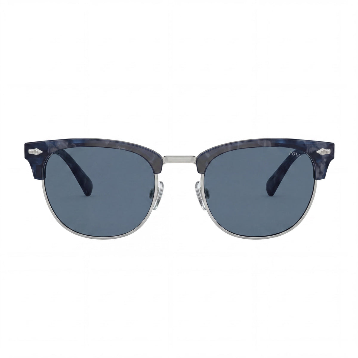 Ralph Lauren Ph4217 Shiny Blue Havana Round Sunglasses for Men, 53mm, Photo 2