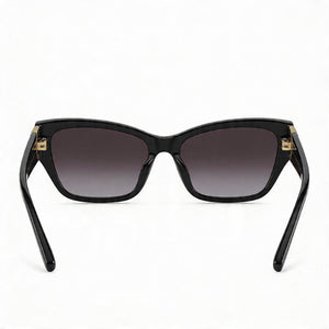Ralph Lauren RL 8206U Rectangle Sunglasses Women — side view, Non-Polarized Grey Shaded lens