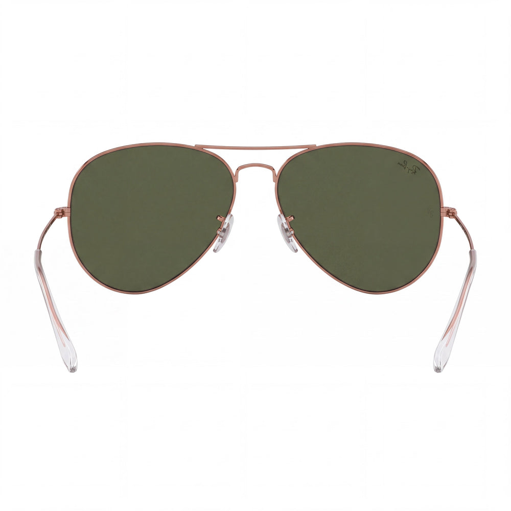 Ray-Ban 0RB3025 Aviator Sunglasses for Women — front view, Metal frame
