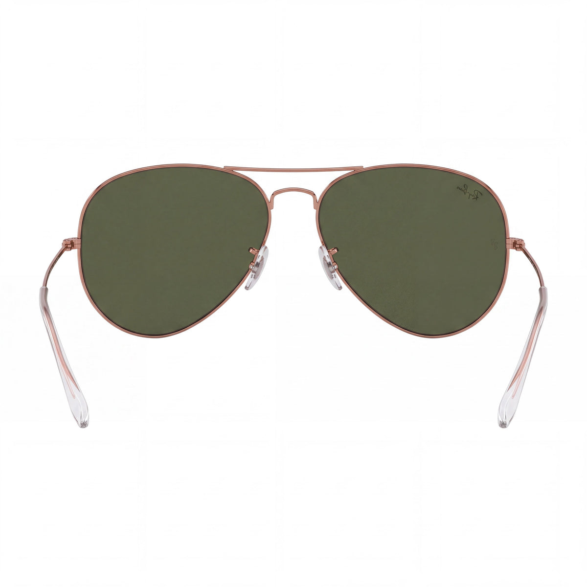 Ray-Ban 0RB3025 Aviator Rose Gold/Green Sunglasses for Women, 62mm, Photo 2