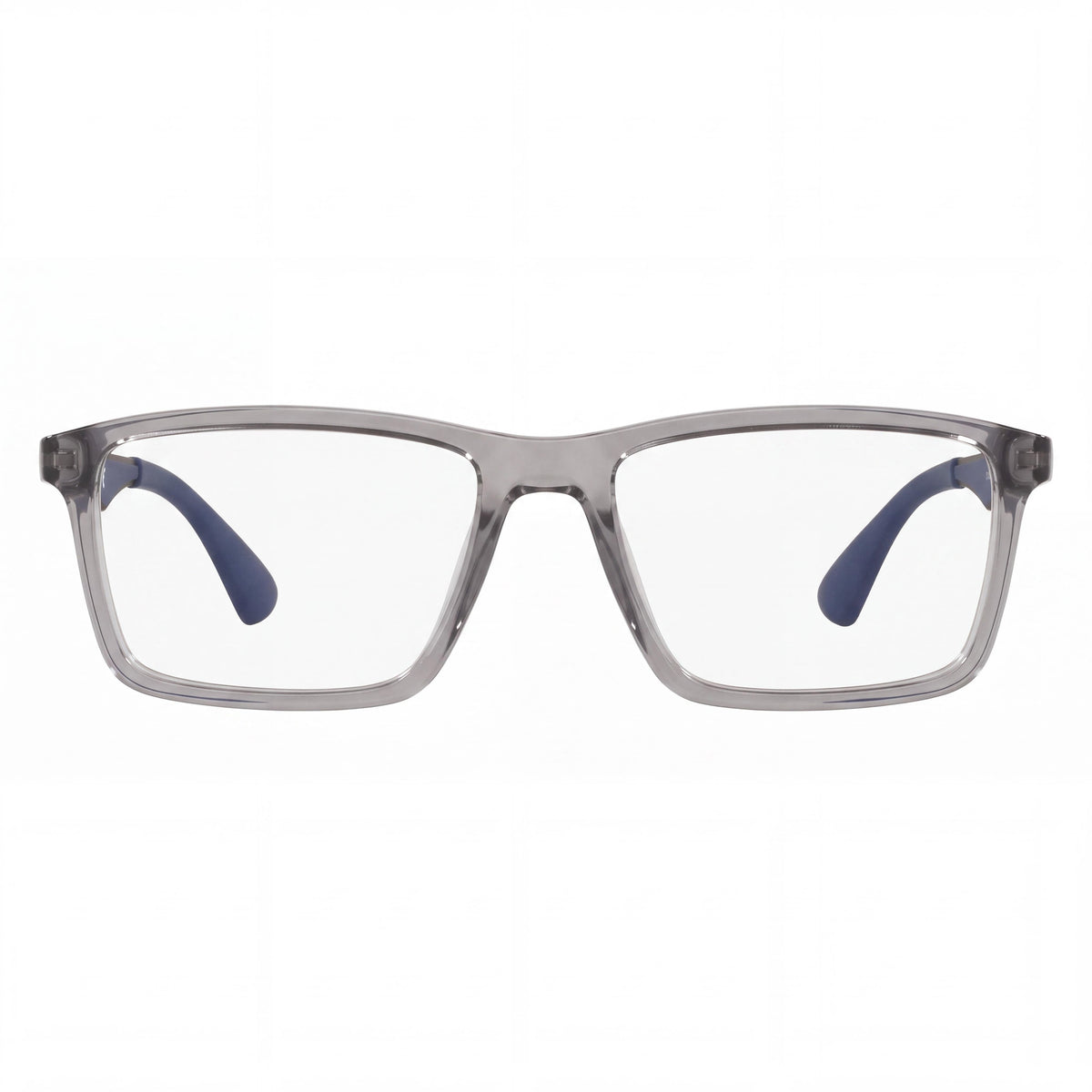 Ray-Ban 0RX7056 Transparent Grey Rectangle Eyeglasses for Men, 53mm, Photo 2