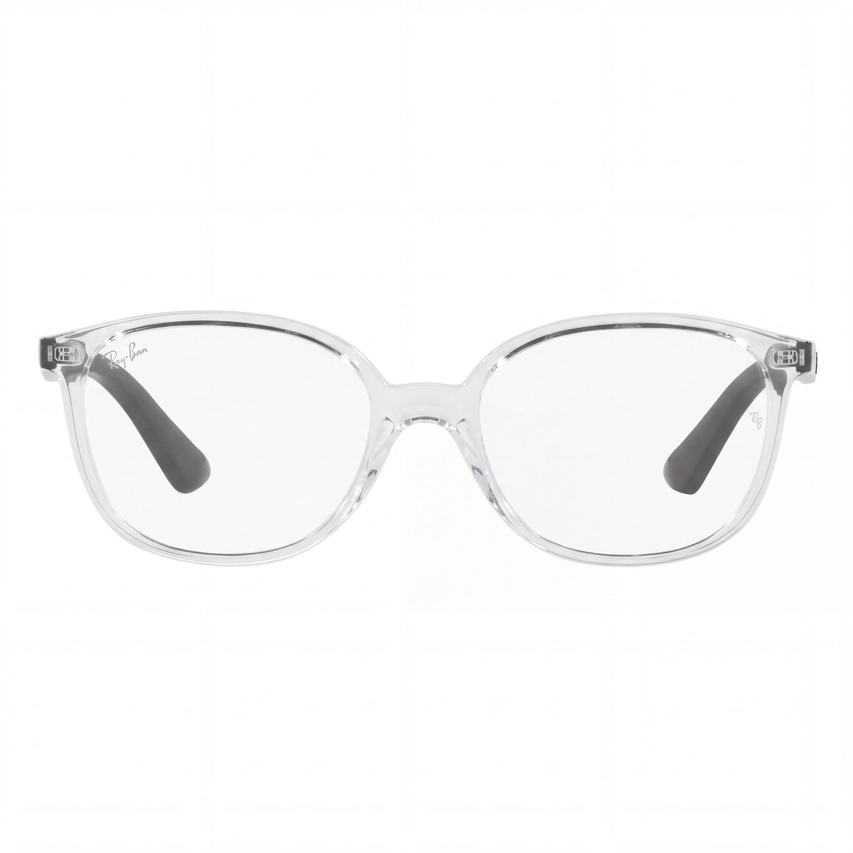 Montura de gafas graduadas Ray-Ban RY1598 para niños unisex, con material de propionato en color negro transparente, lentes de 49 mm, Photo 2