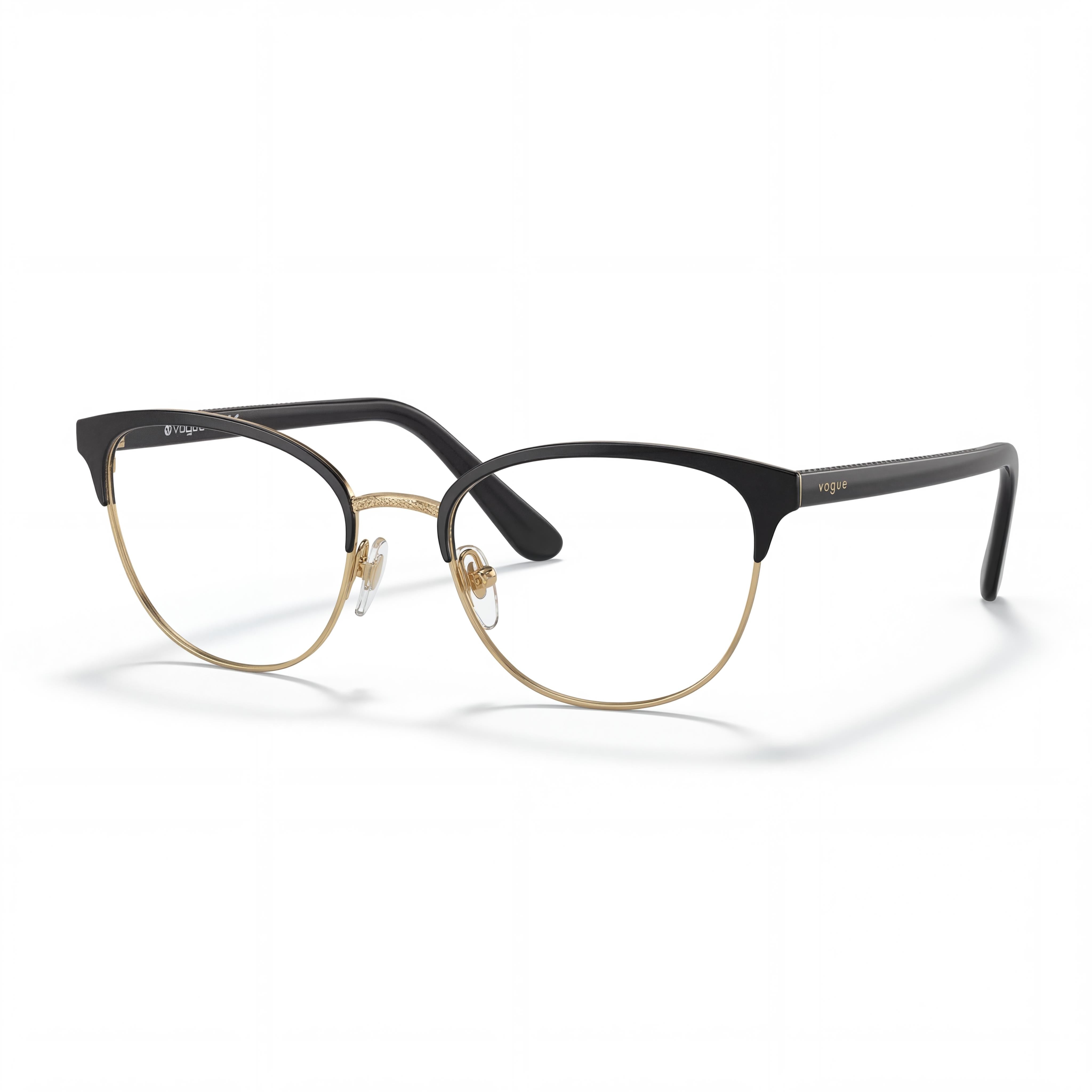 Gafas Vogue VO 4088 Cat Eye Negras y Doradas para Mujer, Plástico 50mm, Photo 1