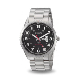 Roberto Bianci Silver Stainless Steel Men's Watch, 40mm