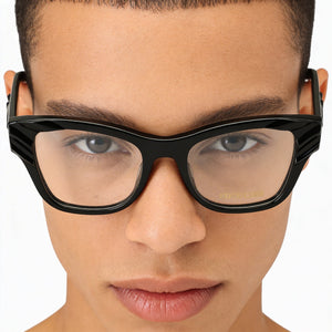 Roberto Cavalli Black Eyeglasses Unisex — lifestyle wear, office and reading
