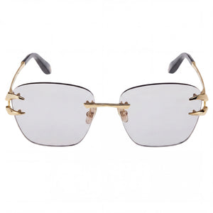 Roberto Cavalli SRC008M Square Sunglasses Unisex — front view, Metal-Acetate frame