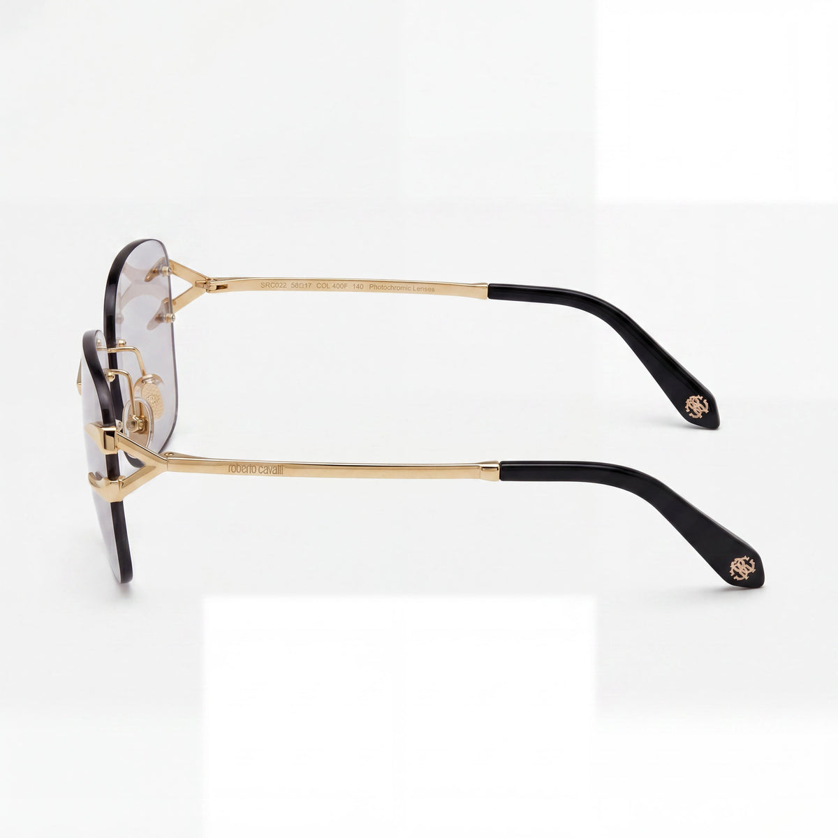 Roberto Cavalli SRC008M Rose Gold Square Sunglasses Unisex, 59mm, Photo 3