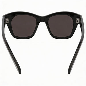 Saint Laurent Square Sunglasses Women — side view, Non-Polarized Black lens