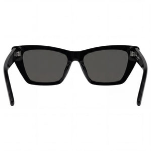 Saint Laurent Classic Cat Eye Sunglasses Women — side view, Non-Polarized Black-Gray lens