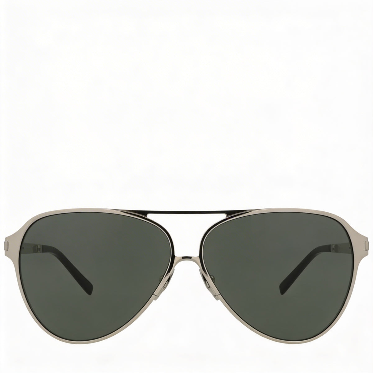 Gafas de sol de aviador Saint Laurent Classic plateadas y grises, unisex, 62 mm, Photo 2