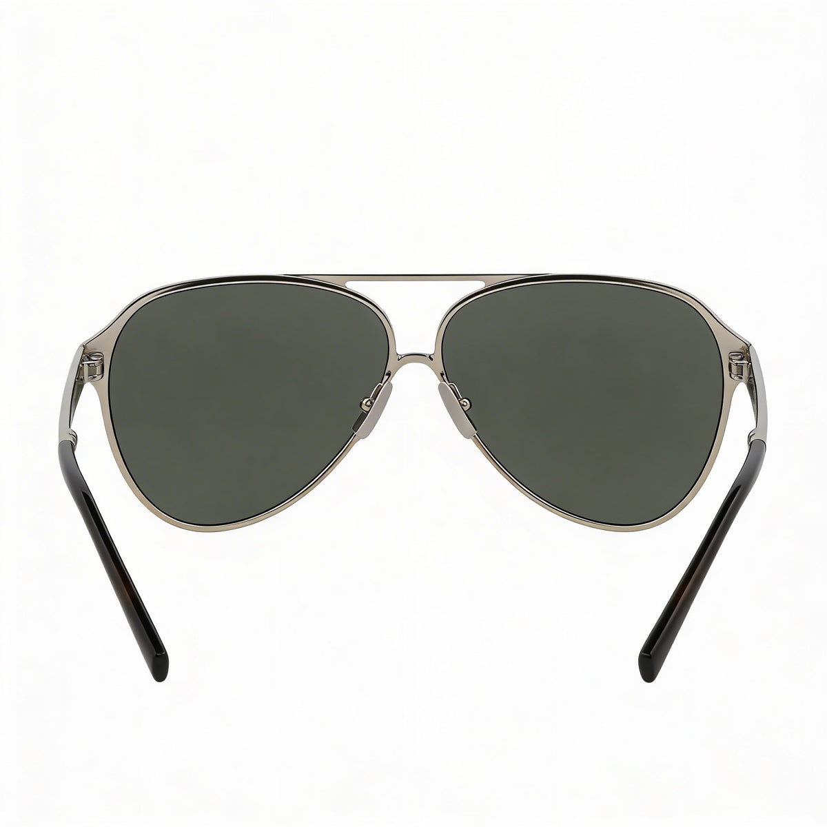 Gafas de sol de aviador Saint Laurent Classic plateadas y grises, unisex, 62 mm, Photo 3