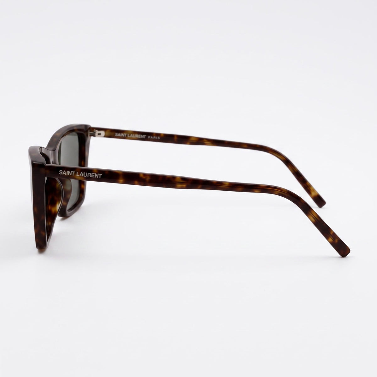 Gafas de sol Saint Laurent estilo ojo de gato en color gris Habana para mujer, 54 mm, Photo 3