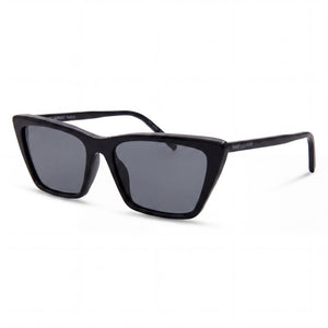 Saint Laurent Minimalist Classic Black Rectangle Eyeglasses for Women, Plastic frame