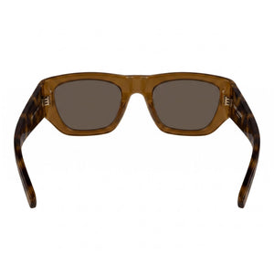 Saint Laurent Retro Glam Rectangle Sunglasses for Women — interior view, Polarized lens detail