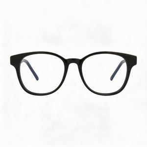 Saint Laurent SL 399 001 53 Round Eyeglasses Unisex — front view, Plastic