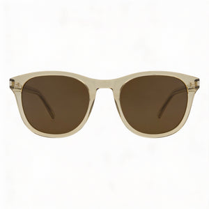 Saint Laurent SL 401 008 Round Sunglasses Unisex — front view, Plastic frame
