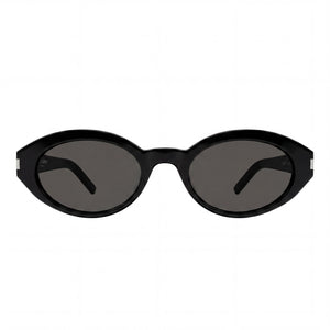 Saint Laurent SL 567-001 Oval Sunglasses for Women — front view, Acetate frame