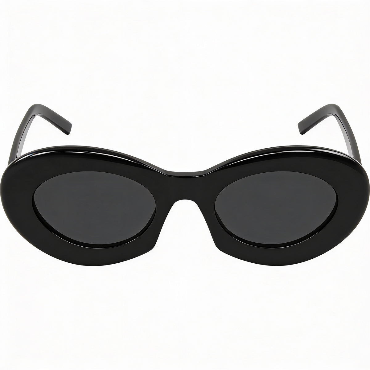 Saint Laurent SL 594 Black, White Oval Sunglasses for Women, Photo 2