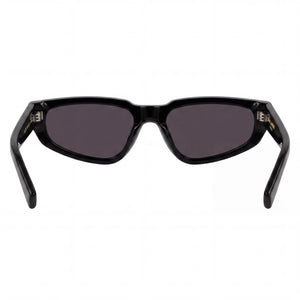 Saint Laurent SL 634 Nova Oval Sunglasses Women — side view, Non-Polarized Black lens