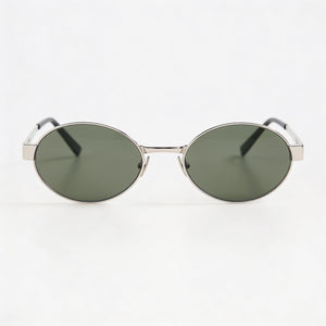 Saint Laurent SL 692 Round Sunglasses for Women — front view, Metal frame