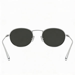 Saint Laurent Sl 799-002 Oval Sunglasses Women — side view, Polarized Black lens
