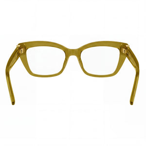 Saint Laurent Sl M117-006 Rectangle Eyeglasses Unisex — interior view, Polycarbonate demo lenses