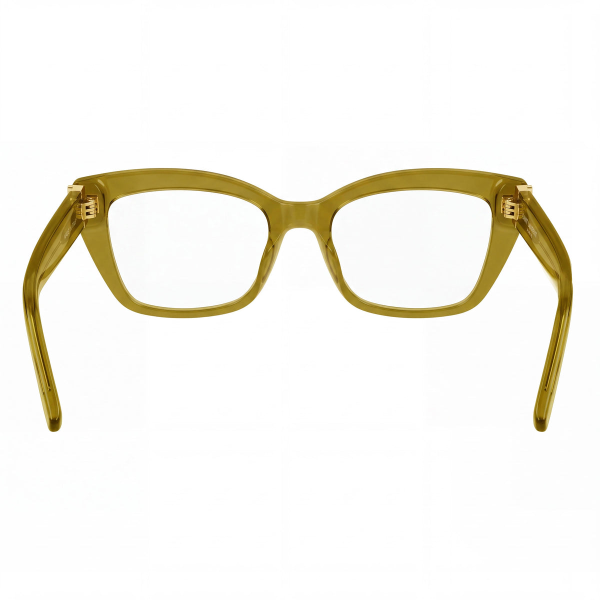 Saint Laurent Sl M117-006 Green Rectangle Eyeglasses Unisex, 53mm, Photo 4