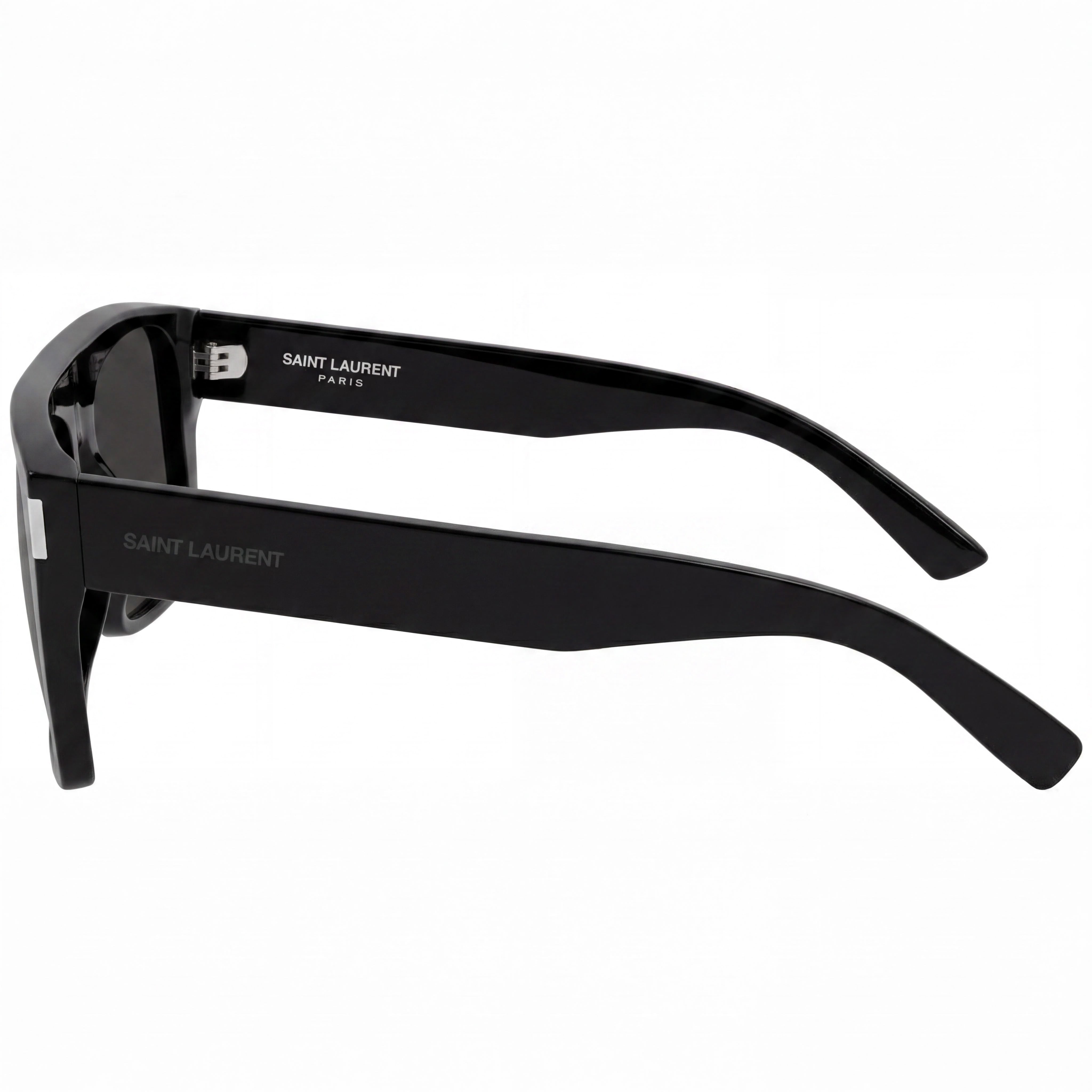 Gafas de sol rectangulares negras Saint Laurent Wayfarers para mujer, 58 mm, Photo 3