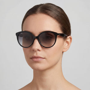 Salvatore Ferragamo SF1071S Round Sunglasses for Women — interior view, Non-Polarized lens detail