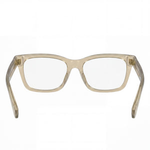Salvatore Ferragamo SF2986 Rectangle Eyeglasses Unisex — side view, Beige Acetate temples