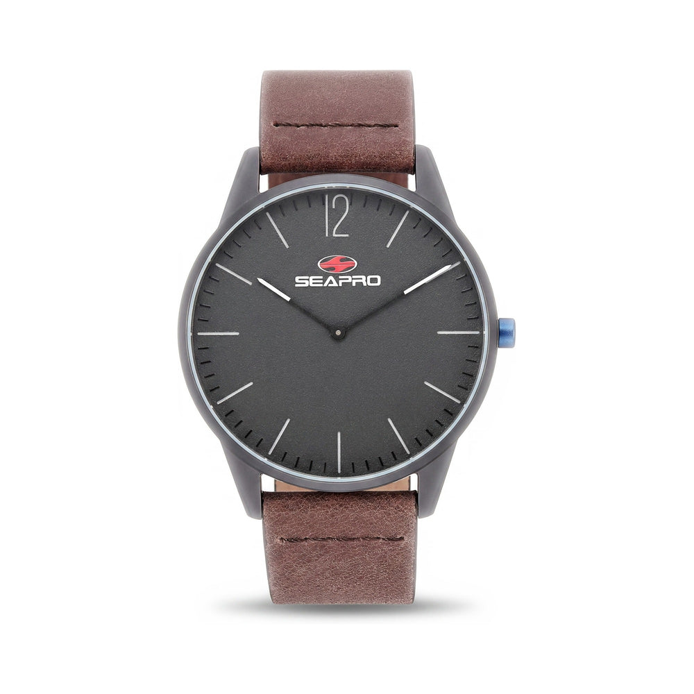 Seapro Black hole Silver Dial Stainless Steel Men's Watch, 40mm