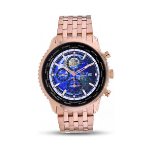 Seapro Blue Dial Stainless Steel Men's Watch, 40mm