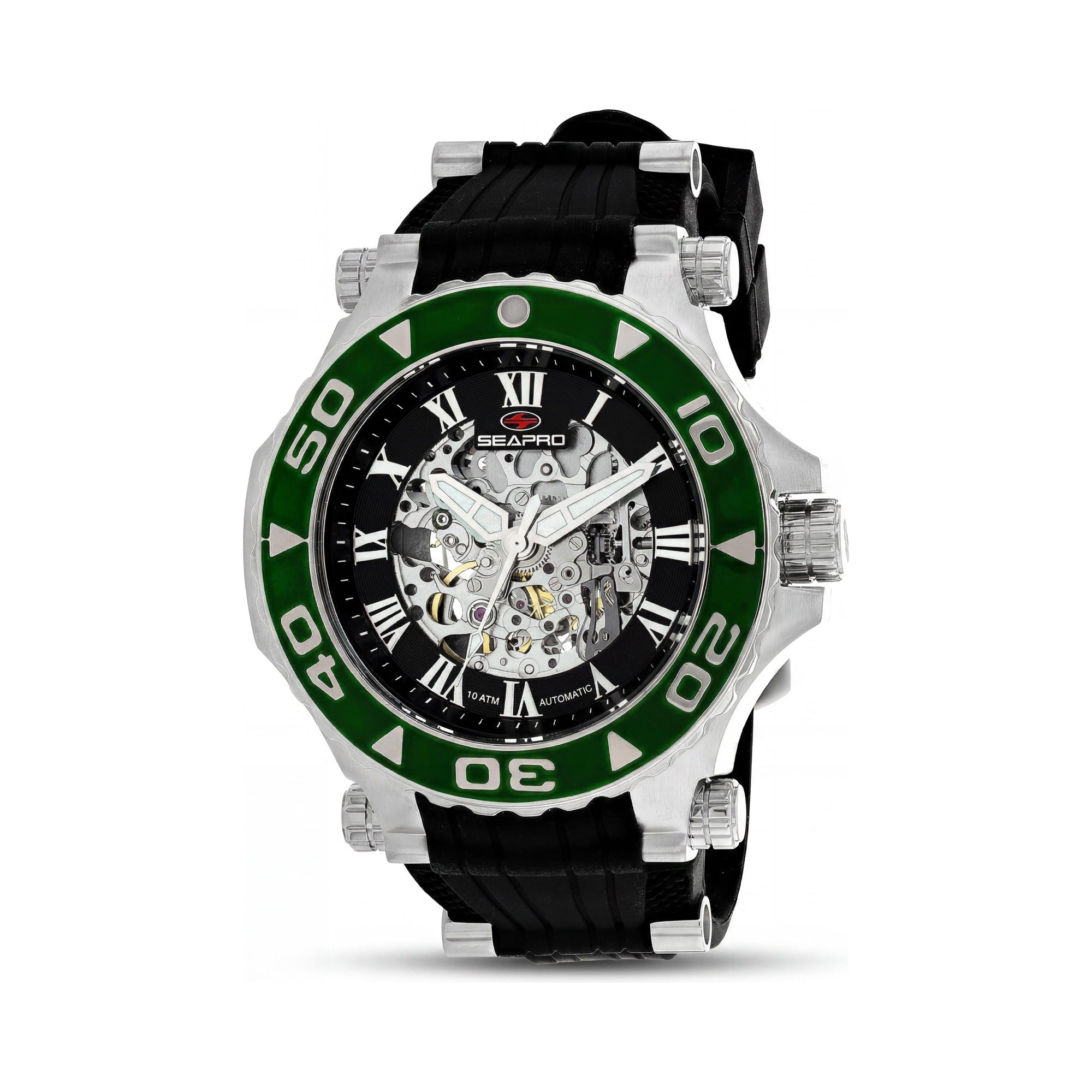 Seapro Modern Men's Watch, Black Dial Stainless Steel 50mm, Photo 1