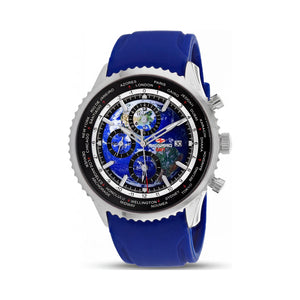 Seapro Modern Blue Dial Stainless Steel Men's Watch, 40mm